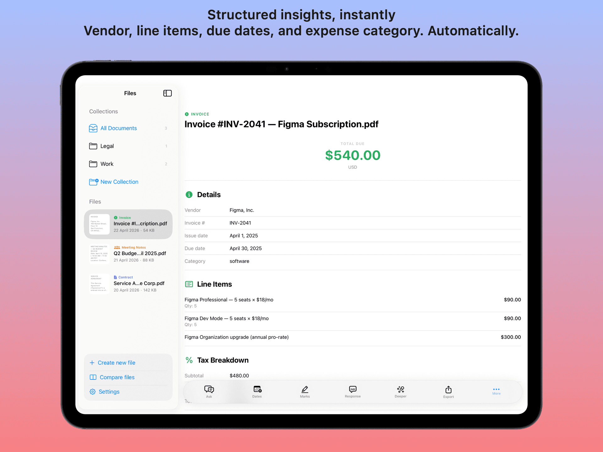 BrieFolio Foundation Models on-device