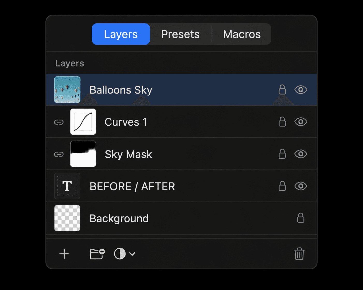Pictureforge interface