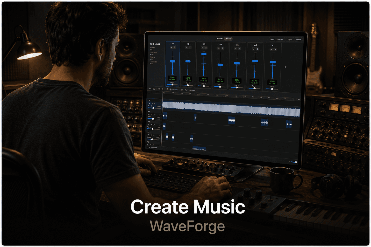 Waveforge — native macOS audio and podcast editor