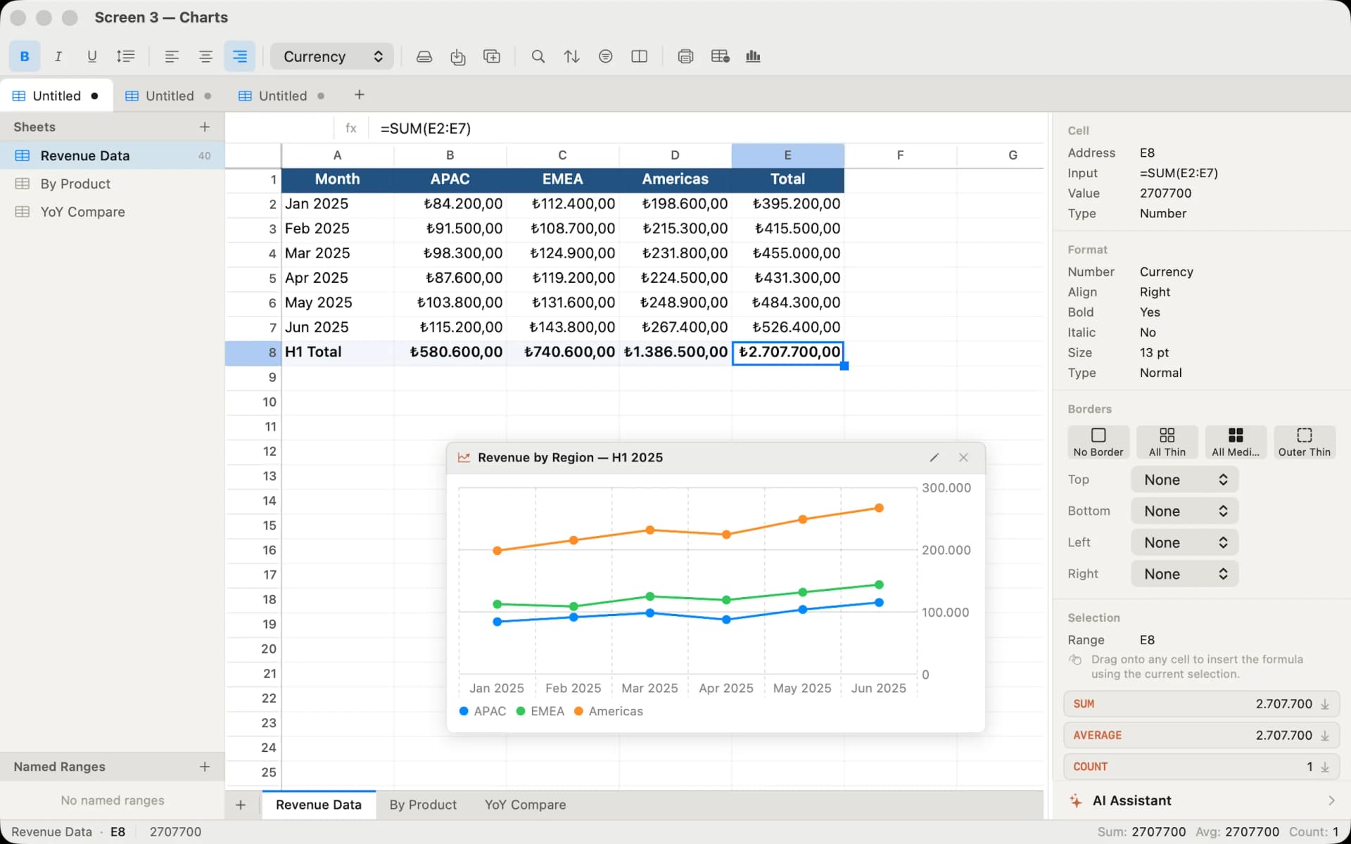 Sheetforge interactive charts