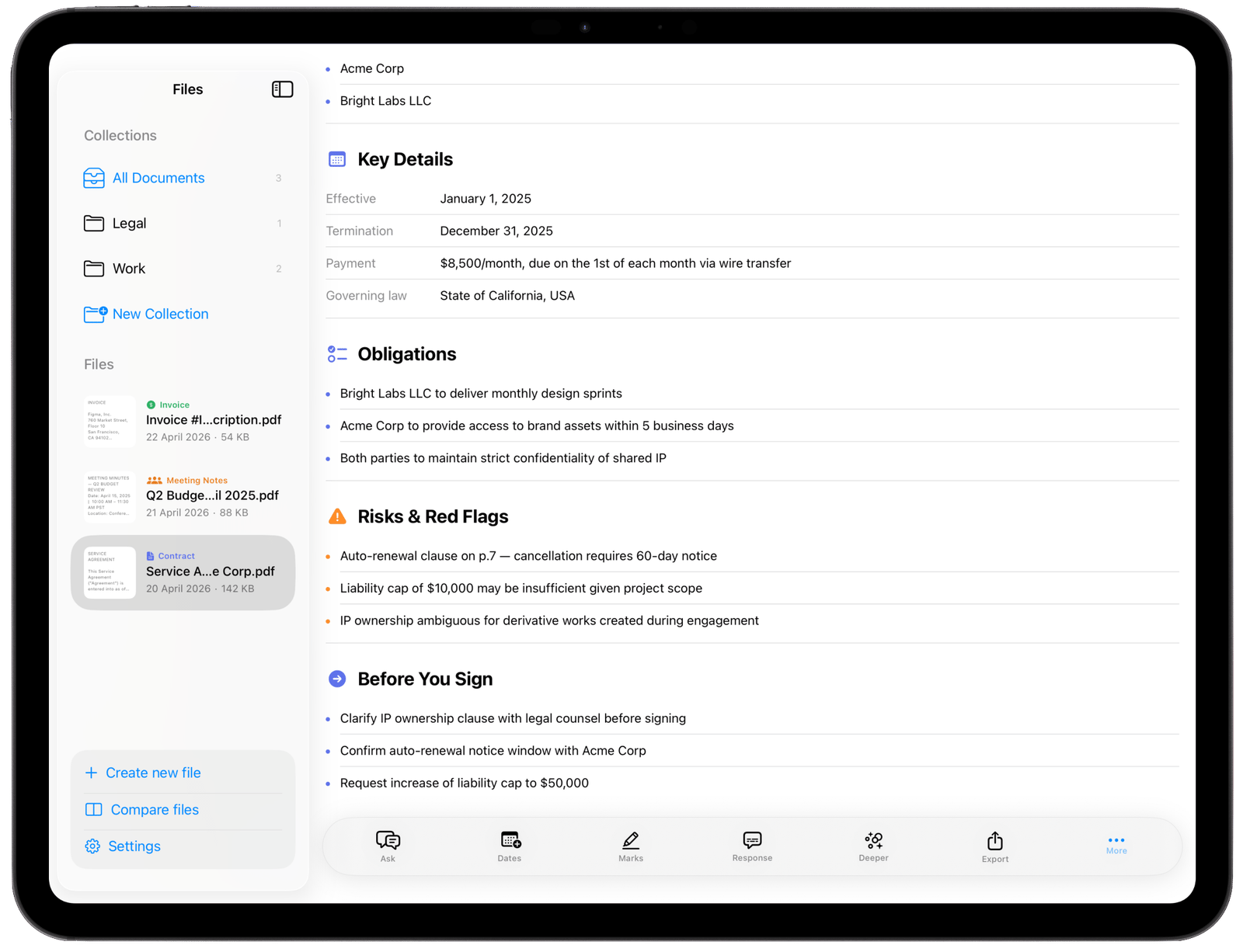 BrieFolio AI assistant tools