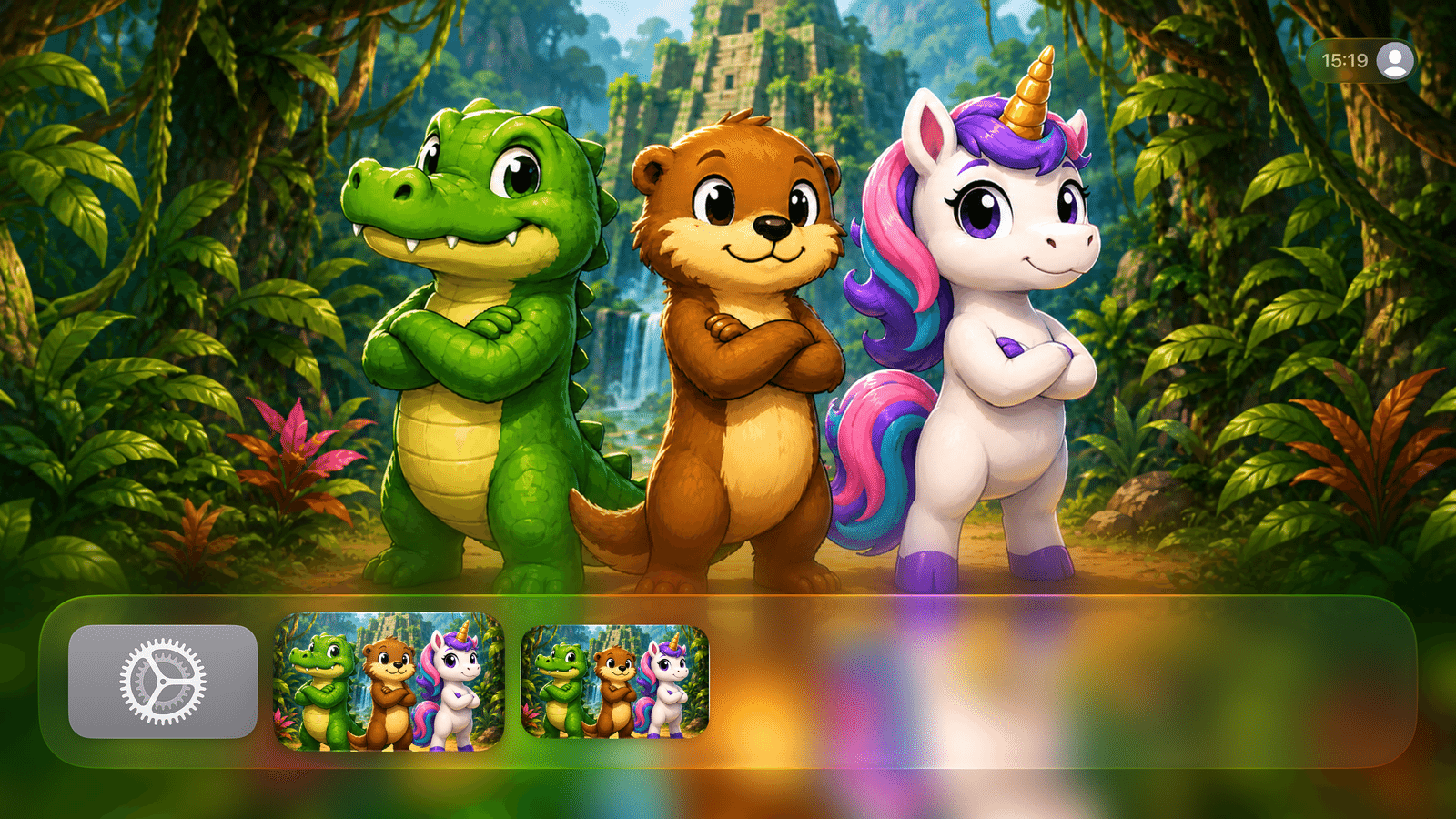 RunBabyRun characters ready for a jungle adventure on Apple TV